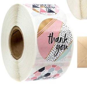 Thank You Stickers geometric multi patterns